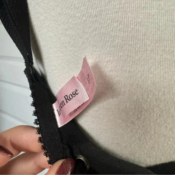 Y2K Elegant Red and Black Lace Chemise Lace Up Lingerie Slip S  Goth Punk Vampy - Picture 6 of 6